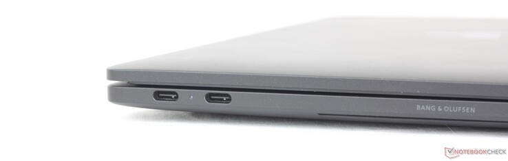 Gauche : 2x USB-A 4.0 avec Thunderbolt 4 + DisplayPort + Power Delivery