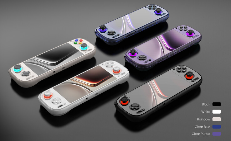 Les cinq couleurs de l'AYN Odin 3. (Source de l'image : AYN Technologies)