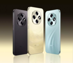 L&#039;Oppo A6 Pro est disponible en noir jade, en or et en bleu (Source : Oppo)