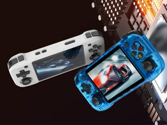 Le R46H est un autre ordinateur de poche rétro horizontal basé sur un chipset Rockchip RK3326 (Image source : Amazon)