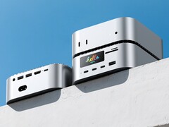 Cette dernière station d&#039;accueil pour le Mac Mini est dotée d&#039;un écran intégré (Source : RayCue)