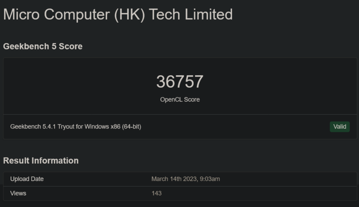 (Image Source : Geekbench)