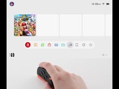 Navigation dans le menu en mode souris de la Switch 2 Joy-Con (Image source : Nintendo Today ! app, Nintendo of America)