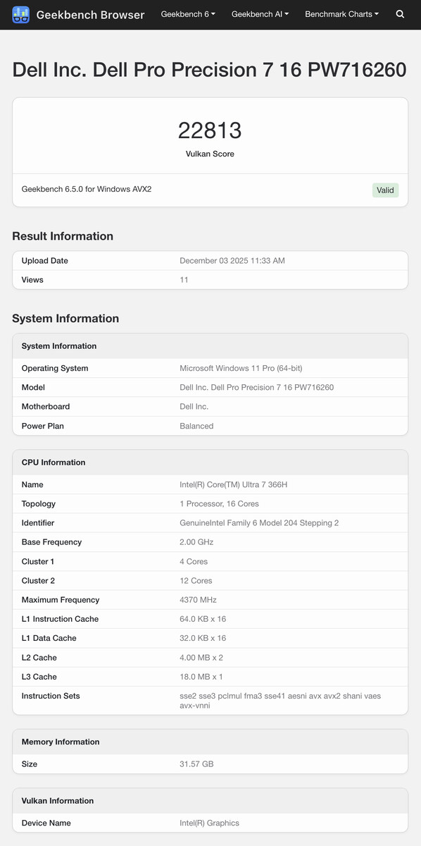 (Source : Geekbench)