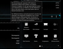 La sortie de l'image peut être commutée vers le GPU GeForce par un clic de souris