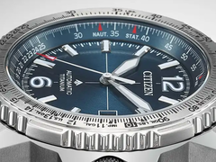 La nouvelle Citizen Promaster Air NK0040-58L, en photo, est dotée d’un cadran bleu soleillé.