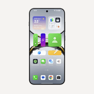 Nouvel écran d'accueil Flux dans ColorOS 16 (Image source : Oppo)