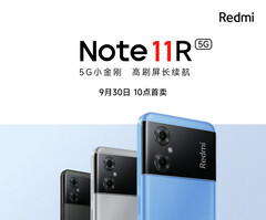Le Redmi Note 11R est l&#039;un des nombreux smartphones de la série Redmi Note 11. (Image source : Xiaomi)