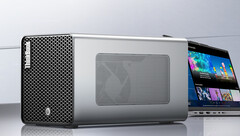 Le boîtier GPU externe Lenovo ThinkBook TGX est lancé avec une version propriétaire d&#039;OCuLink (Image source : Lenovo)