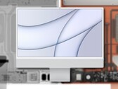 Le M1 Apple iMac 24 propose différents systèmes de refroidissement en fonction du niveau de prix. (Source de l'image : Apple/@fiyin - édité)