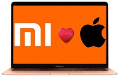 Xiaomi s'est souvent inspiré de Apple pour ses ordinateurs et ses appareils intelligents. (Image source : Apple/Xiaomi/Pinterest - édité)