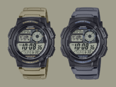 Les montres Casio AE-1000W-5AV (à gauche) et AE-1000W-8AV (à droite) devraient être lancées en mai. (Source de l&#039;image : Casio)