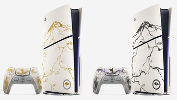 La console PS5 Ghost of Yotei Limited Edition est disponible en or et en noir. (Source de l'image : PlayStation)