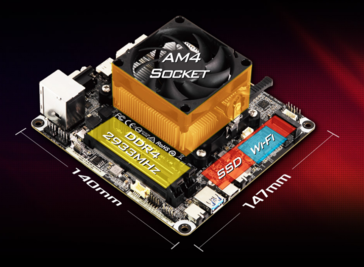 Dimensions de la carte mère (Image Source : ASRock)