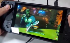 La console Steam Deck s'attaque sans problème à Cyberpunk 2077. (Image source : via RepsUp100)