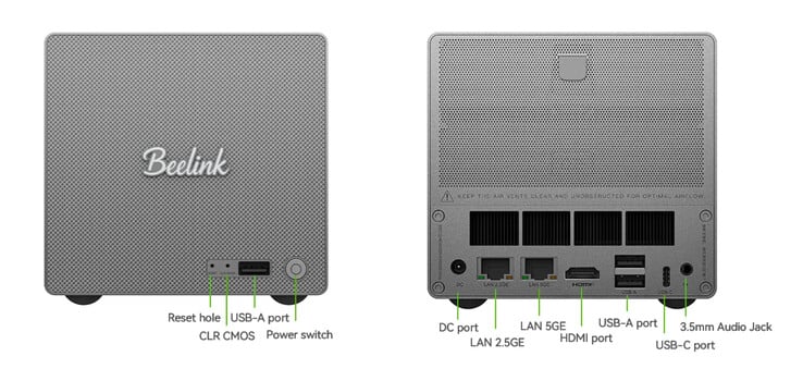 Le Beelink ME Pro est compatible avec FNOS, Unraid, TrueNAS, Linux et Windows. (Source de l'image : Beelink)