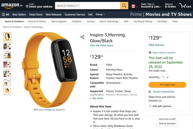 (Image source : Amazon Canada via Fitness Tracker Test)