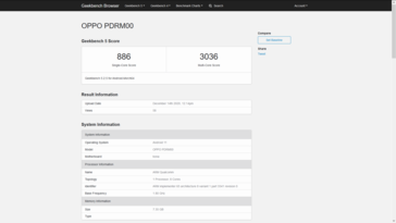 Les détails du probable Reno5 Pro+ sont disponibles en ligne avant son lancement. (Source : TENAA, HDR10Plus.org, Geekbench)