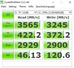 Schenker XMG Pro 15 - CrystalDiskMark.