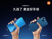 Le Xiaomi n'est pas aussi large que l'iPhone 13. (Source : Xiaomi)