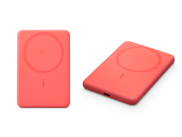 La banque d'alimentation Anker MagGo (5K, Slim) - Coral. (Source de l'image : Apple, édité)