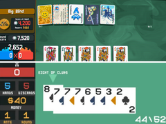 Une capture d'écran de Balatro (ci-dessus), et une capture d'écran de 