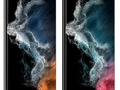 Le Galaxy S22 Ultra dans deux de ses quatre couleurs prévues. (Image source : @ishanagarwal24)