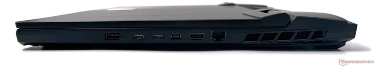Droite : USB 3.2 Gen2 Type-A, 2x Thunderbolt 4, sortie mini-DisplayPort, sortie HDMI