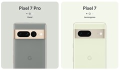 La série Pixel 7 sera lancée en quatre coloris, avec des exclusivités pour le Pixel 7 et le Pixel 7 Pro. (Image source : Google)
