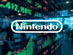 Le logo de Nintendo devant le téléscripteur