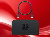 Switch 2 Câble HDMI présenté avec la station d'accueil