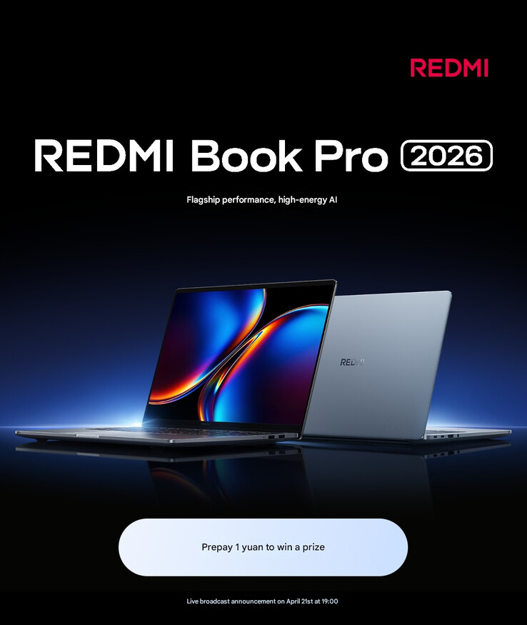 L'annonce de la date de lancement du Redmi Book Pro 2026 (machine translated)