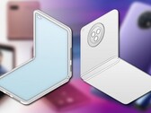Le smartphone à clapet de Xiaomi combine le Galaxy Z Flip et le Redmi Note 9T. (Image source : Samsung/Xiaomi/LetsGoDigital - édité)