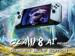 Le Glacier Blue Edition est le deuxième modèle Claw 8 AI+ de MSI à ce jour.