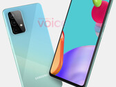 Le Galaxy A52 dispose de cinq caméras au total. (Source de l'image : OnLeaks)