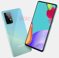 Le Galaxy A52 dispose de cinq caméras au total. (Source de l'image : OnLeaks)