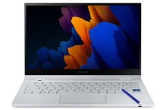 Le Samsung Galaxy Book Flex2 est livré avec un stylo S intégré. (Source de l'image : Samsung)