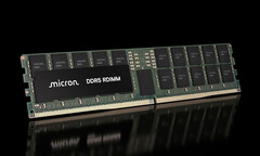Module de mémoire DDR5 RDIMM de Micron. La nouvelle version de 512 Go proposée par l’entreprise pourrait permettre d’atteindre jusqu’à 12 To de mémoire vive dans un seul serveur.
