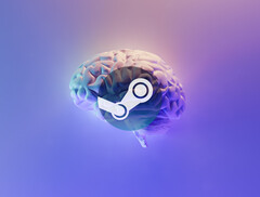 Steam autorisera bientôt les jeux qui utilisent l'IA pour générer du contenu. (Image via Milad Fakurian on Unsplash, logo Steam via Valve)