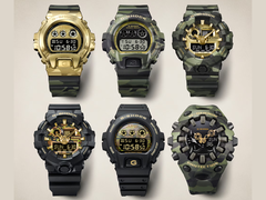 Montres Casio au motif camouflage audacieux.
