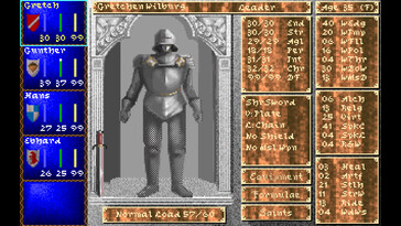 Sur la photo : une capture d'écran du jeu Darklands.