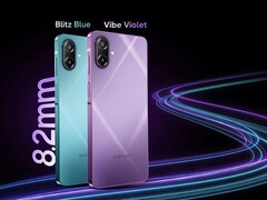Le Samsung Galaxy M17e est disponible en bleu et en violet