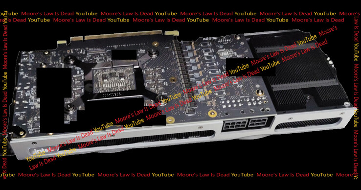 Intel Arc Alchemist DG2-512EU. (Image source : Moore's Law Is Dead)