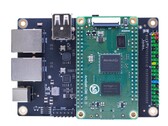 CM1 : Nouvelle carte de développement, ici avec une carte d'interface. (Source de l'image : ArmSoM)