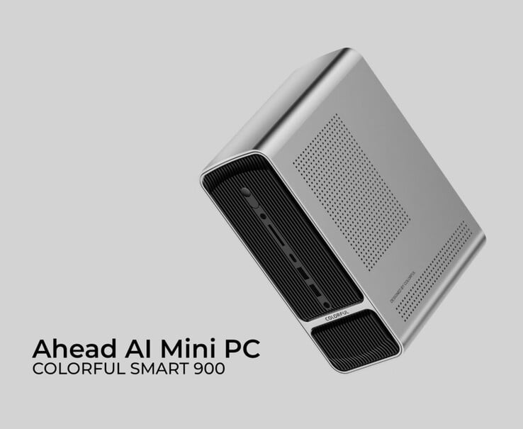 Le mini PC Colorful Smart 900 AI alimenté par AMD Strix Halo est doté d'un boîtier élégant. (Source de l'image : Colorful via TechPowerUp)
