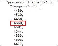 Horloge à 4.660 MHz. (Source de l'image : Geekbench)