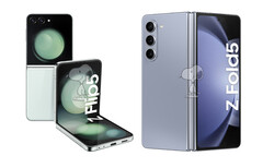 Les Galaxy Z Flip5 et Galaxy Z Fold5 seront disponibles en plusieurs coloris. (Source de l&#039;image : @_snoopytech_)