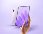 Oppo Pad Mini Matte Display Edition vu de face et de dos avec un stylet