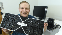 Le prochain GPU Nvidia AD102 RTX 4090 pourrait atteindre une performance FP32 de 100 TFLOPs. (Source de l'image : Captain's Workspace sur YouTube)