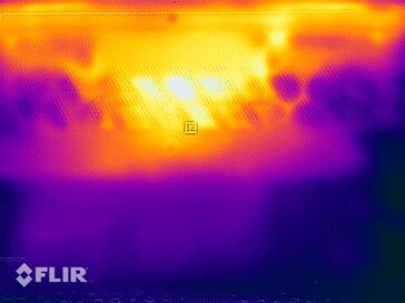 Températures de surface des tests de stress (en bas)